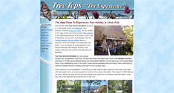 Desktop Screenshot of costaricatreetopsinn.com
